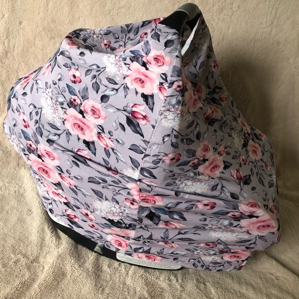 Handmade floral Nursing/car seat cover